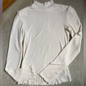 UO Out From Under ribbed mocked neck long sleeve